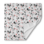 Chicken Ink Painting Pattern Print Silk Bandana