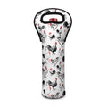 Chicken Ink Painting Pattern Print Single Neoprene Wine Tote