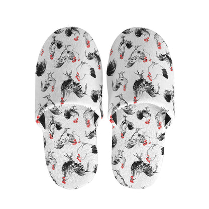 Chicken Ink Painting Pattern Print Slippers