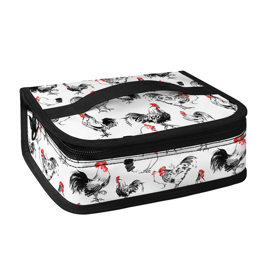 Chicken Ink Painting Pattern Print Small Lunch Bag