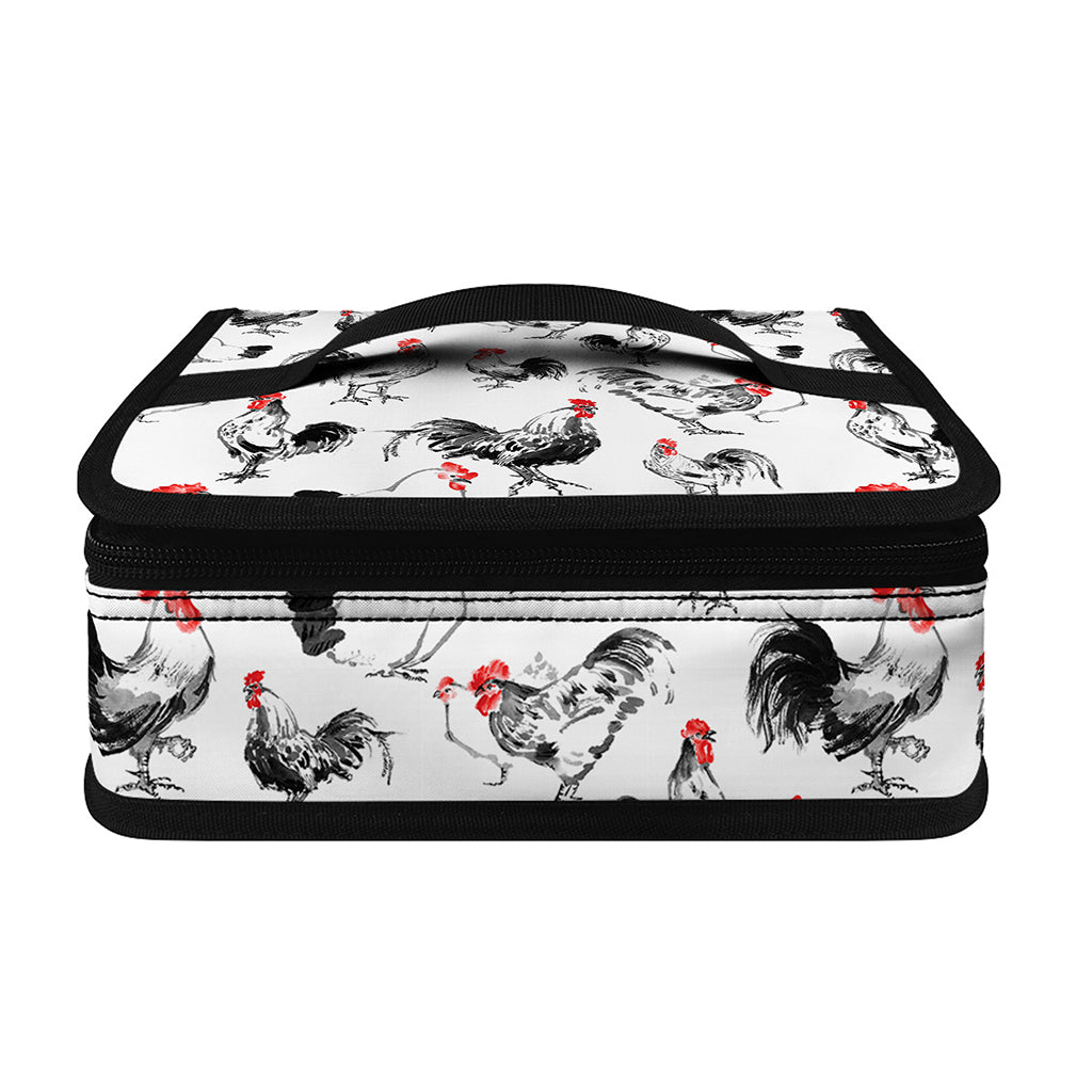 Chicken Ink Painting Pattern Print Small Lunch Bag