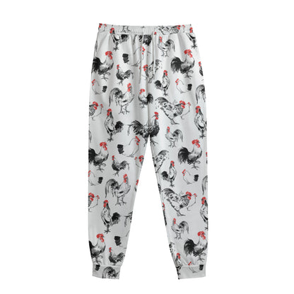Chicken Ink Painting Pattern Print Sweatpants