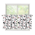 Chicken Ink Painting Pattern Print Tier Curtains