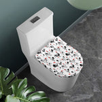 Chicken Ink Painting Pattern Print Toilet Lid Cover