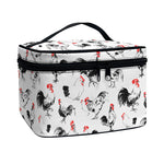 Chicken Ink Painting Pattern Print Travel Makeup Bag