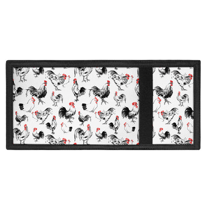 Chicken Ink Painting Pattern Print Trifold Wallet