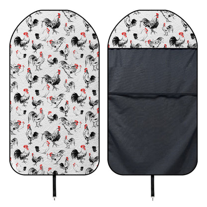 Chicken Ink Painting Pattern Print Waterproof Car Seat Cover