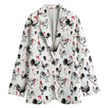 Chicken Ink Painting Pattern Print Women's Blazer