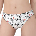 Chicken Ink Painting Pattern Print Women's Panties