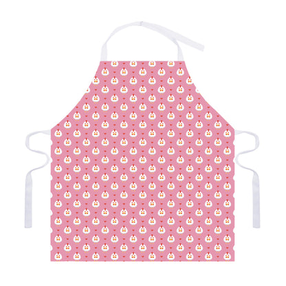 Chicken Love Emoji Pattern Print Adjustable Apron