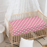 Chicken Love Emoji Pattern Print Baby Crib Sheet