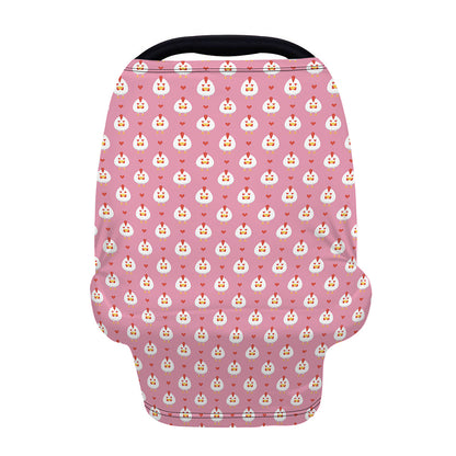Chicken Love Emoji Pattern Print Baby Seat Cover