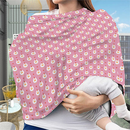 Chicken Love Emoji Pattern Print Baby Seat Cover