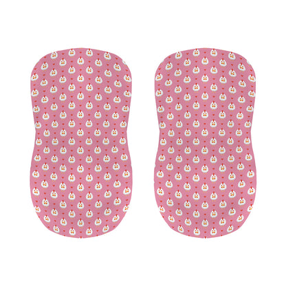 Chicken Love Emoji Pattern Print Bar Stool Covers