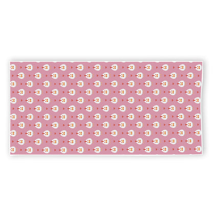 Chicken Love Emoji Pattern Print Beach Towel