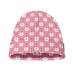 Chicken Love Emoji Pattern Print Beanie