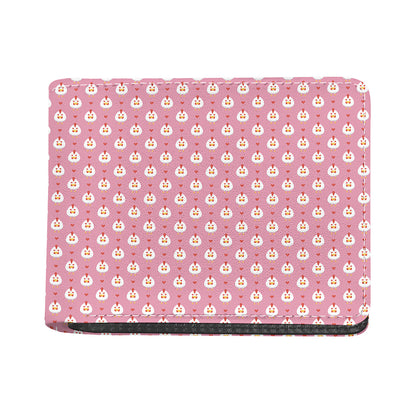 Chicken Love Emoji Pattern Print Bifold Wallet