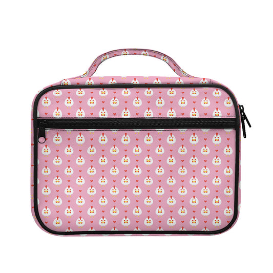Chicken Love Emoji Pattern Print Briefcase Bible Bag