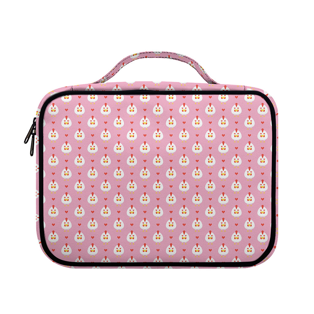 Chicken Love Emoji Pattern Print Briefcase Bible Bag