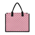 Chicken Love Emoji Pattern Print Canvas Tote Bag
