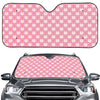 Chicken Love Emoji Pattern Print Car Windshield Sun Shade