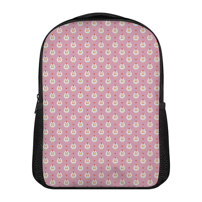 Chicken Love Emoji Pattern Print Casual Backpack