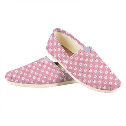 Chicken Love Emoji Pattern Print Casual Shoes