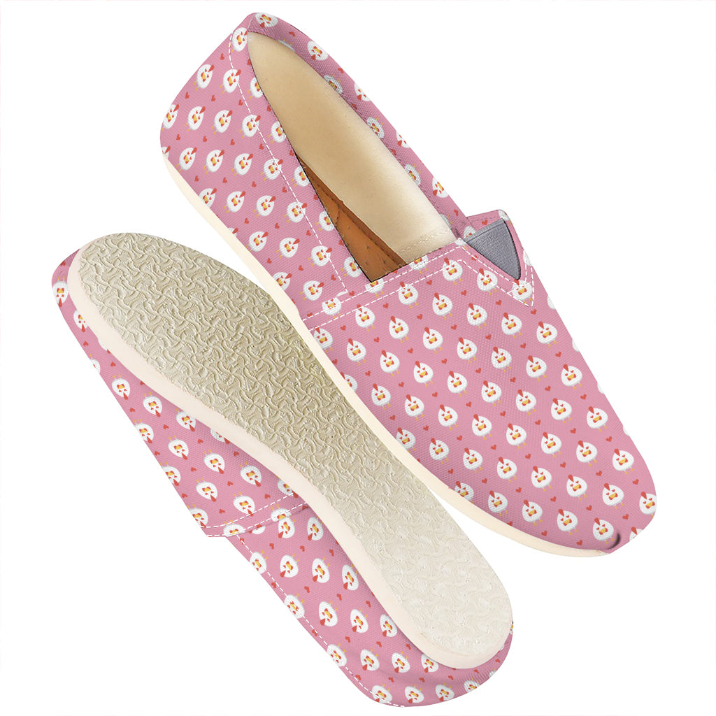 Chicken Love Emoji Pattern Print Casual Shoes