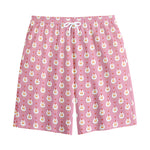 Chicken Love Emoji Pattern Print Cotton Shorts