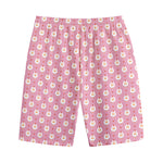 Chicken Love Emoji Pattern Print Cotton Shorts
