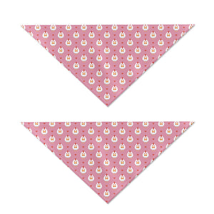 Chicken Love Emoji Pattern Print Dog Bandana