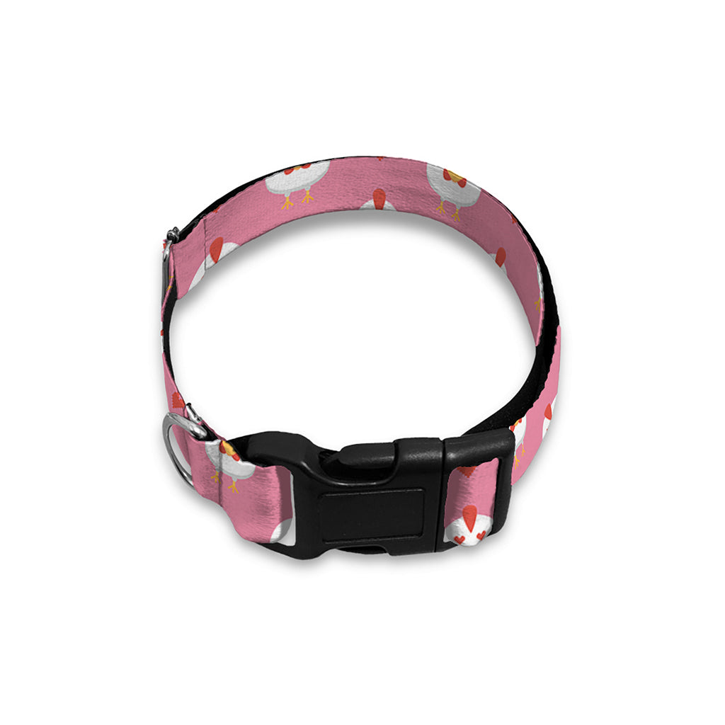 Chicken Love Emoji Pattern Print Dog Collar