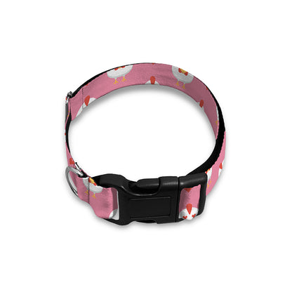 Chicken Love Emoji Pattern Print Dog Collar