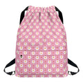 Chicken Love Emoji Pattern Print Drawstring Backpack