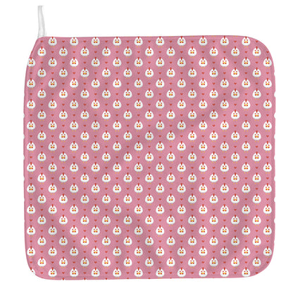 Chicken Love Emoji Pattern Print Hand Towel