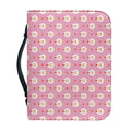 Chicken Love Emoji Pattern Print Leather Bible Cover