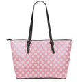 Chicken Love Emoji Pattern Print Leather Tote Bag With Zipper