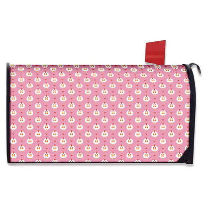Chicken Love Emoji Pattern Print Mailbox Cover