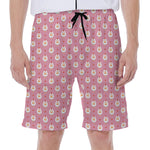 Chicken Love Emoji Pattern Print Men's Beach Shorts