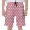 Chicken Love Emoji Pattern Print Men's Beach Shorts