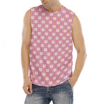 Chicken Love Emoji Pattern Print Men's Fitness Tank Top