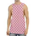 Chicken Love Emoji Pattern Print Men's Muscle Tank Top