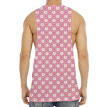 Chicken Love Emoji Pattern Print Men's Muscle Tank Top