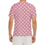 Chicken Love Emoji Pattern Print Men's Short Sleeve Rash Guard
