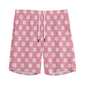 Chicken Love Emoji Pattern Print Men's Athletic Shorts