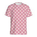 Chicken Love Emoji Pattern Print Men's Athletic T-Shirt