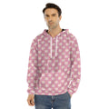 Chicken Love Emoji Pattern Print Men's Velvet Pullover Hoodie