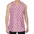 Chicken Love Emoji Pattern Print Men's Velvet Tank Top