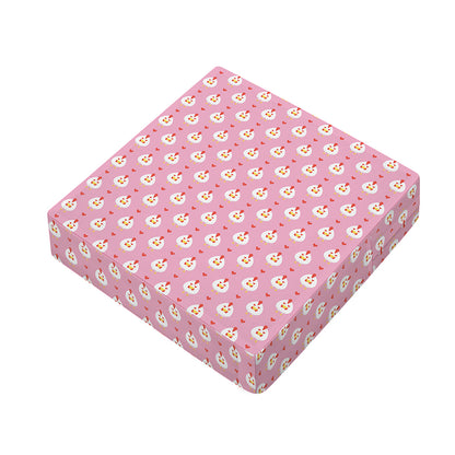 Chicken Love Emoji Pattern Print Outdoor Seat Cushion Cover