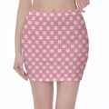 Chicken Love Emoji Pattern Print Pencil Mini Skirt